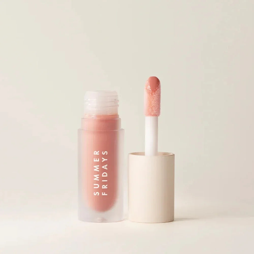 Summer Fridays Lip Balm Moisturizing Mirror Lip Gloss Lip Vanilla Pink Sugar Pink Guava Smell Lipstick Transparent Oil Makeup