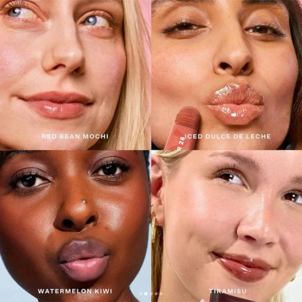 Original Tower 28 Beauty Mini Lil' Softies Lip Treatment Set Watermelon Sugar Plum Vanilla Dulce de Leche Colored Lip Blam Set