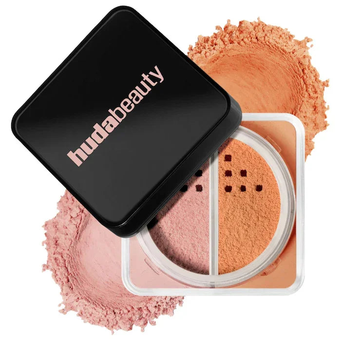 2 Colors Easy Bake Loose Powder Brightening Correcting Duo LongLasting Oil Control Natural Face Waterproof BrighTening Makeup
